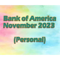 Bank of America November 2023 (Personal) Statement 